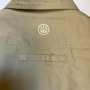 Beretta Men’s Beige Button Up Fishing Shirt XL